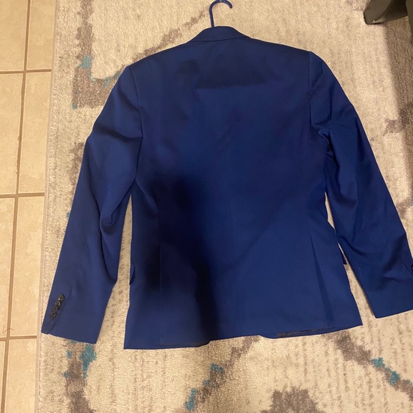 Kenneth Cole Skinny-fit ready Flex Shiny Suit
